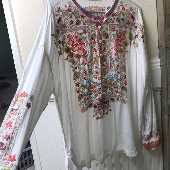 Johnny Was embroidered tunic - Picture 4 of 9